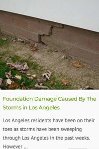 water damaged foundations
